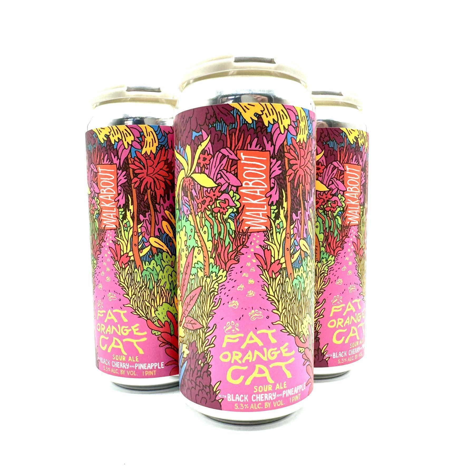 Fat Orange Cat Walkabout Black Cherry Pineapple Village Bottle Shop